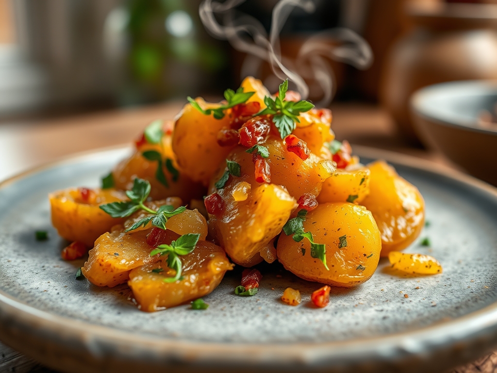 Freshly prepared bombay potato recipes