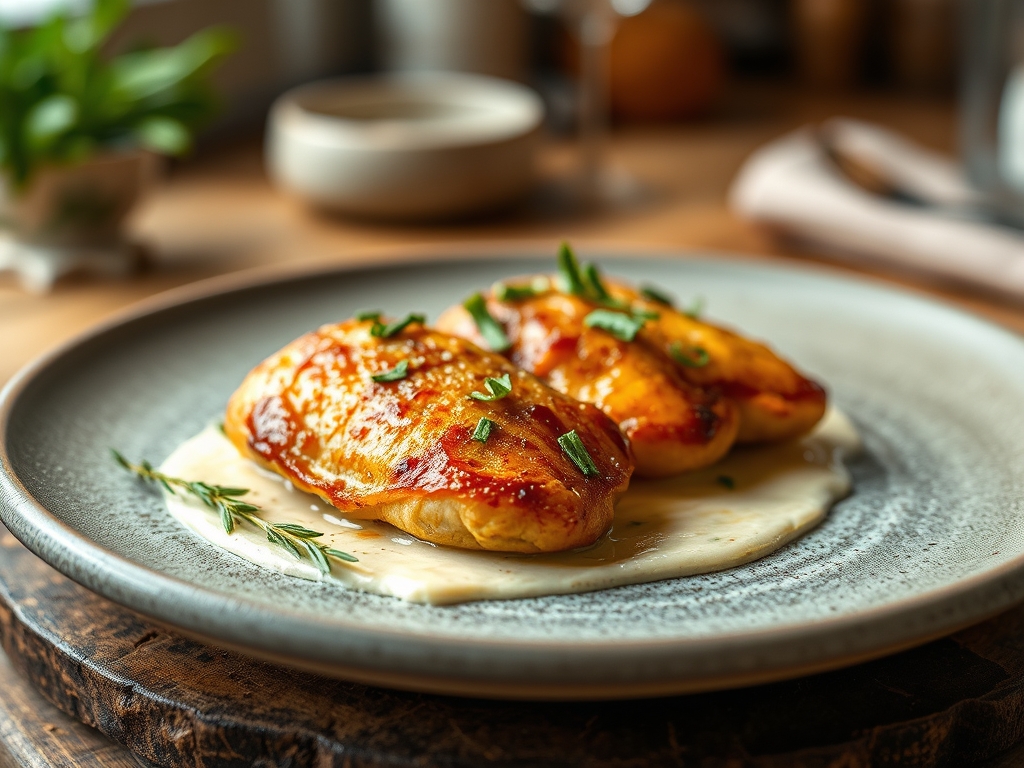 Freshly prepared boursin and chicken recipes