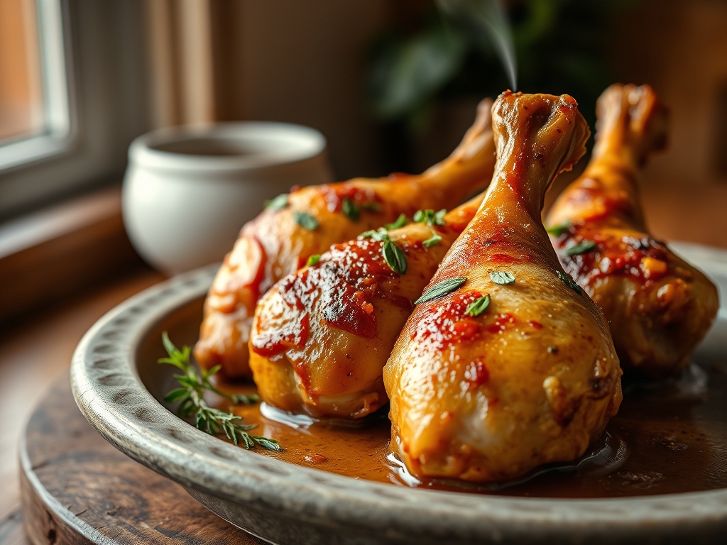 Freshly prepared crockpot chicken recipes drumsticks