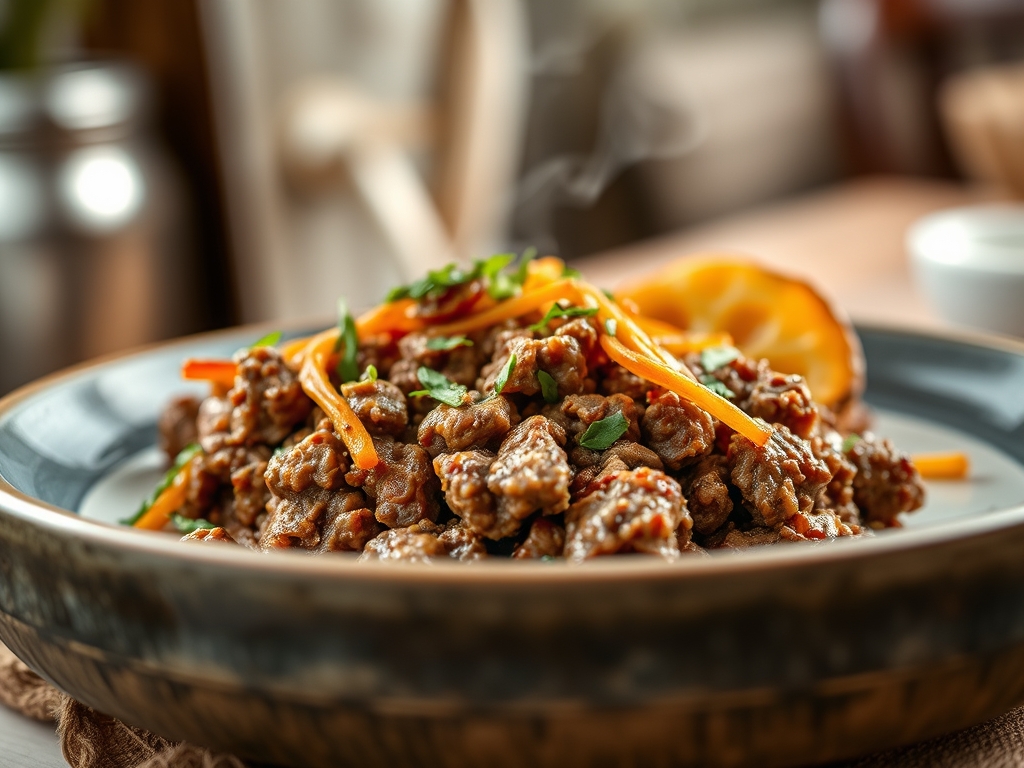 Freshly prepared ground beef recipes for lunch