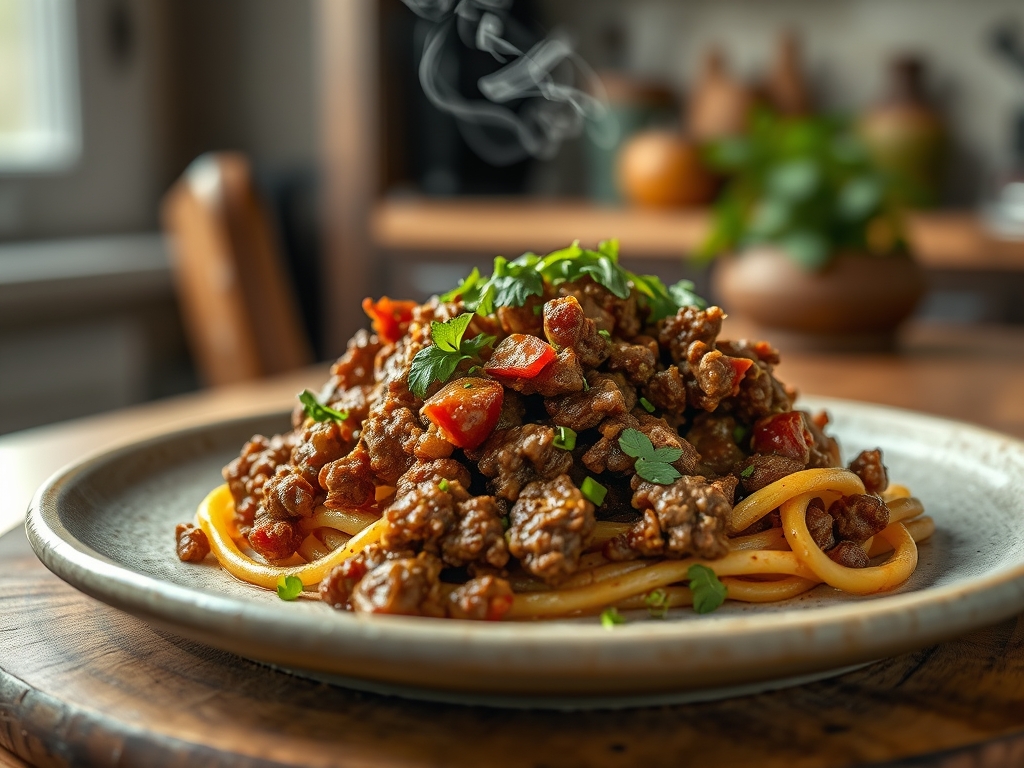 Freshly prepared ground beef recipes with rotel