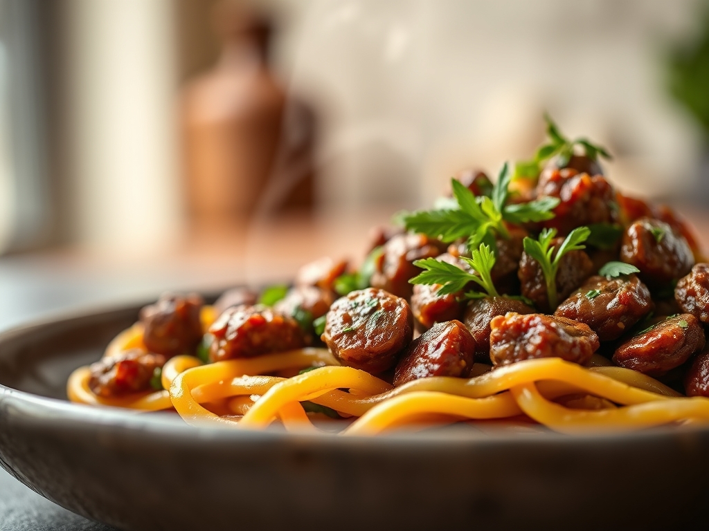 Freshly prepared italian sausage and ground beef recipes