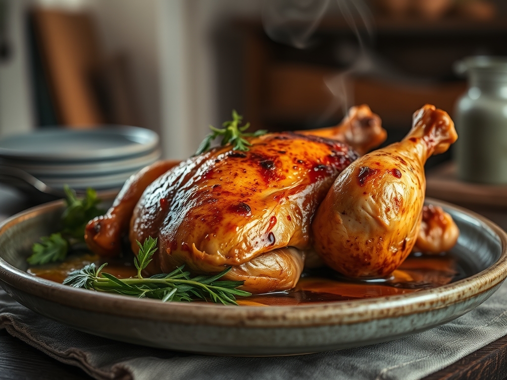 Freshly prepared oven whole chicken recipes