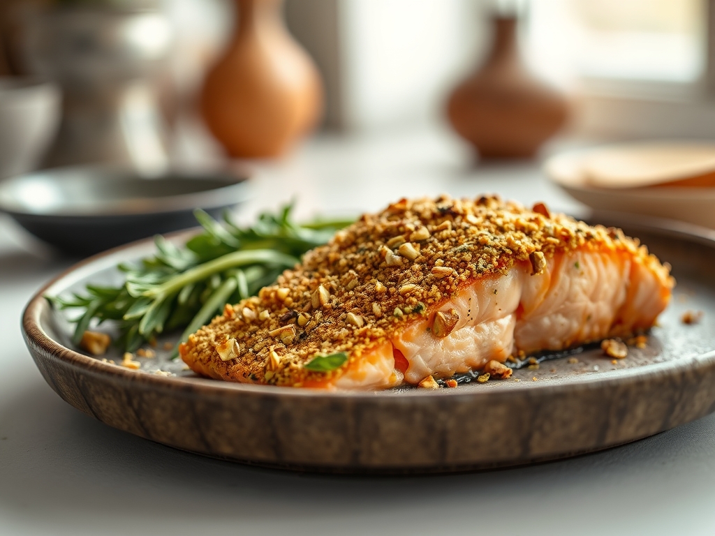 Freshly prepared pistachio crusted salmon recipes